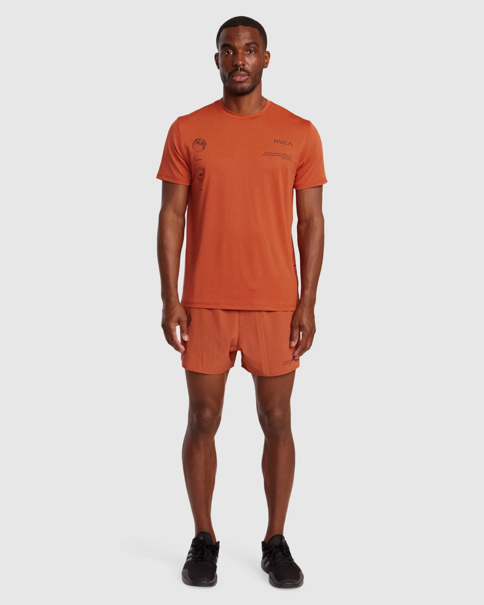 Mens Rvca Runner T-Shirt - Image 5